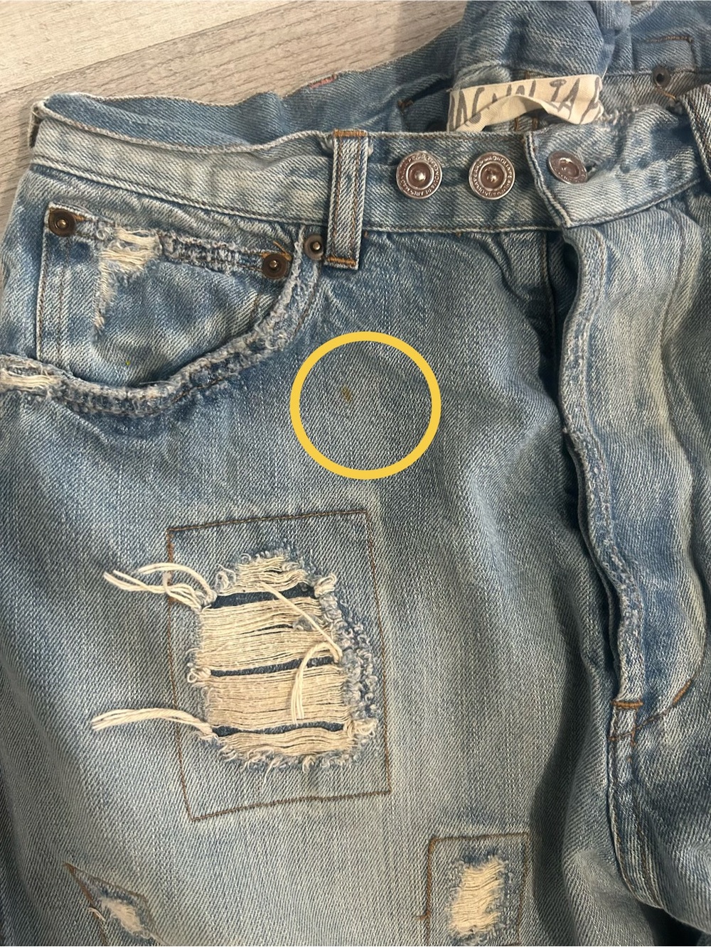 Magnolia Pearl Miner 213 Denim in Washed Indigo OSFM - Picture 5 of 13